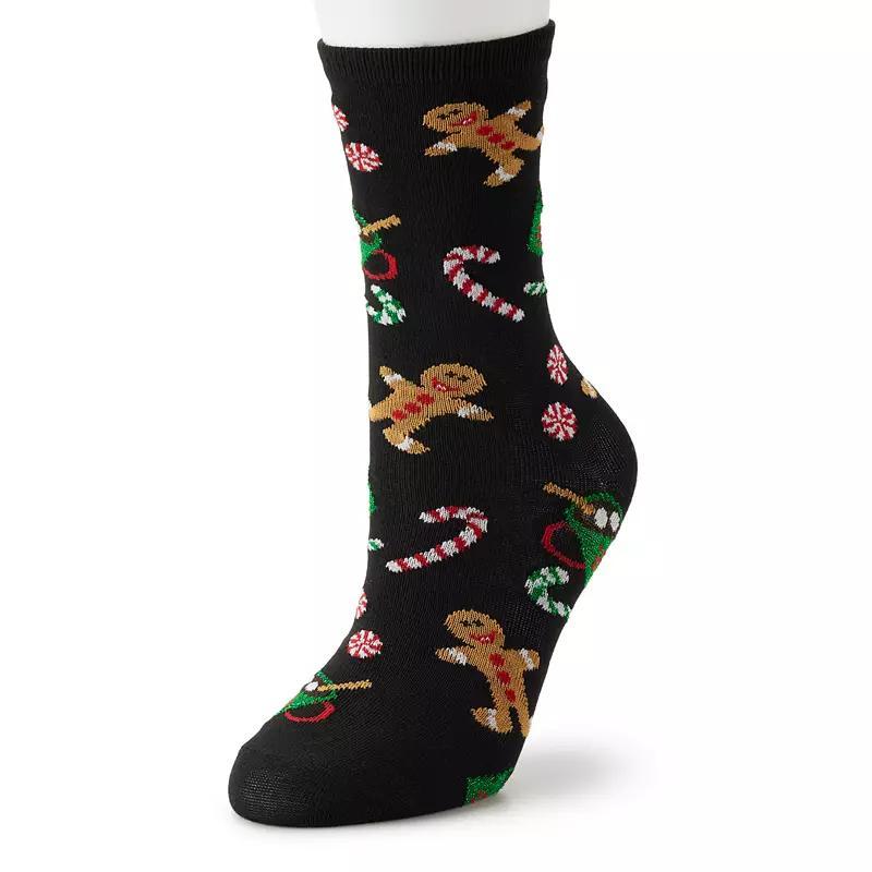 Womens SHINE Holiday Crew Socks Product Image