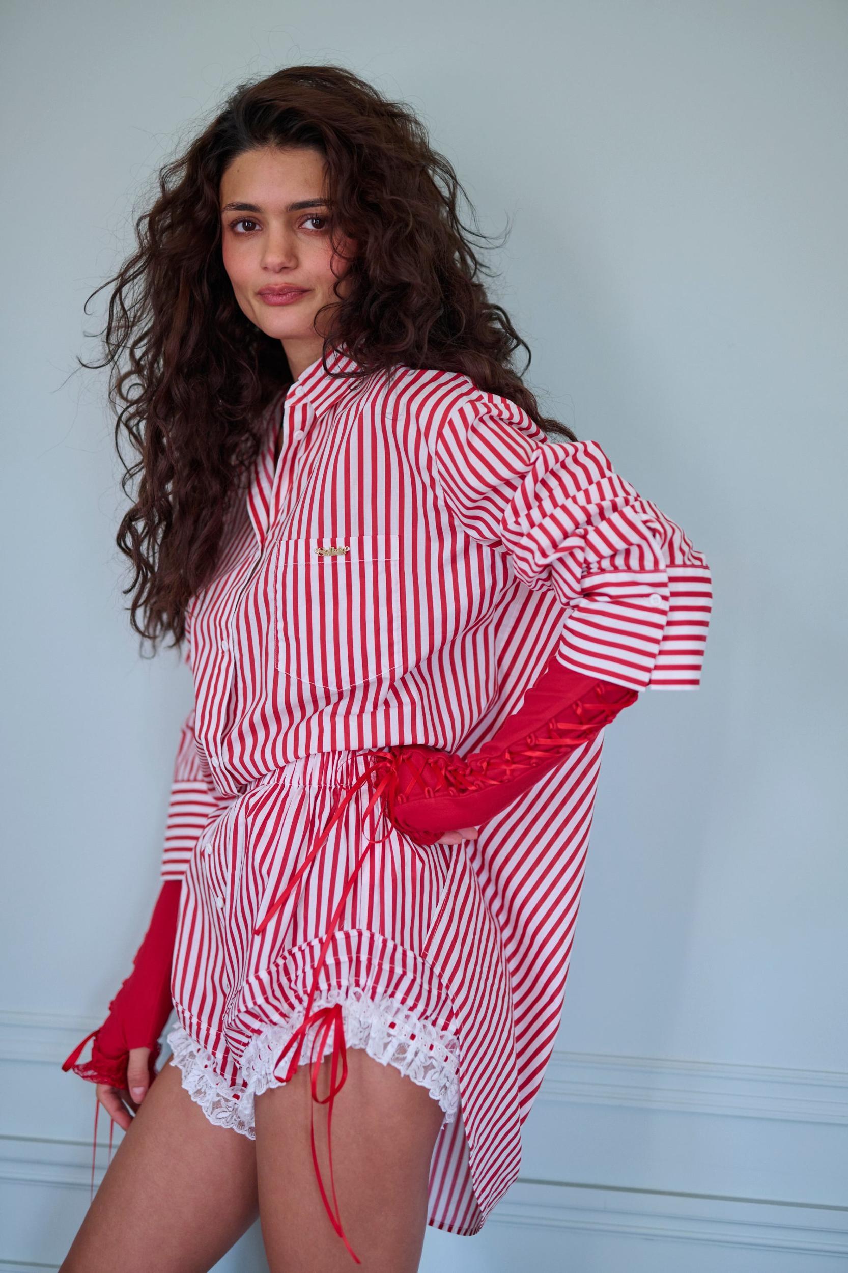 The Candy Stripe Boyfriend Boxer Product Image