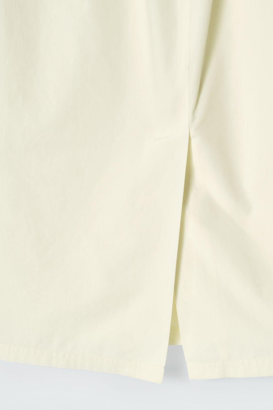 COTTON DRAWSTRING MIDI SKIRT Product Image