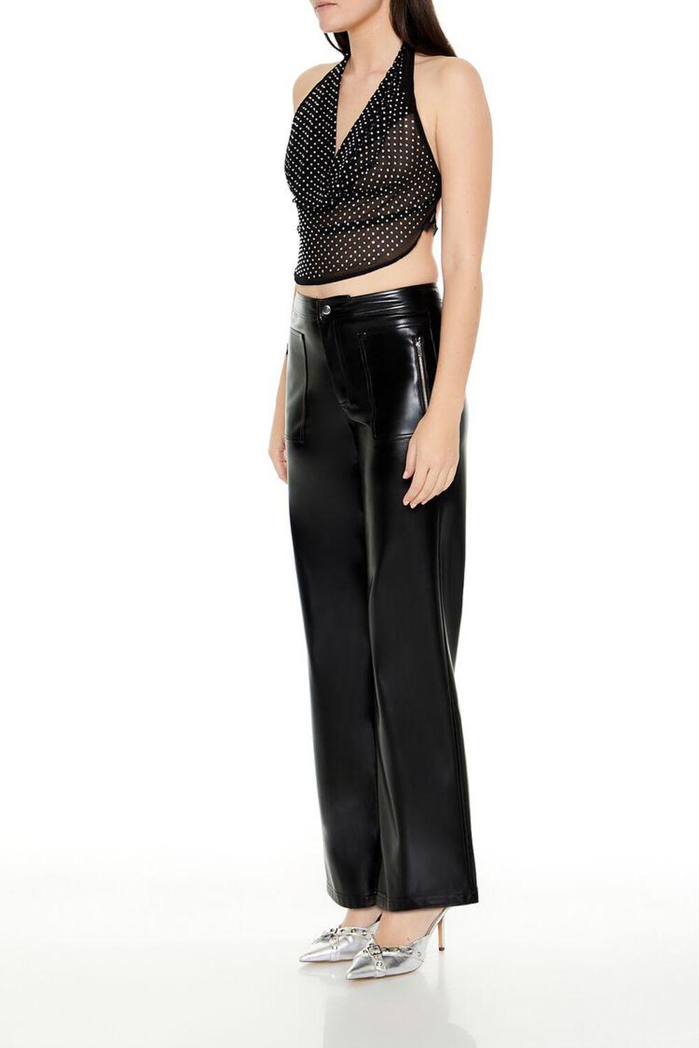 Faux Leather High-Rise Pants | Forever 21 Product Image