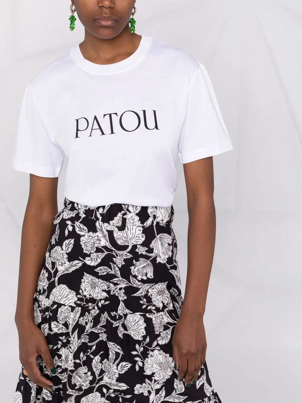 logo-print organic-cotton T-shirt Product Image