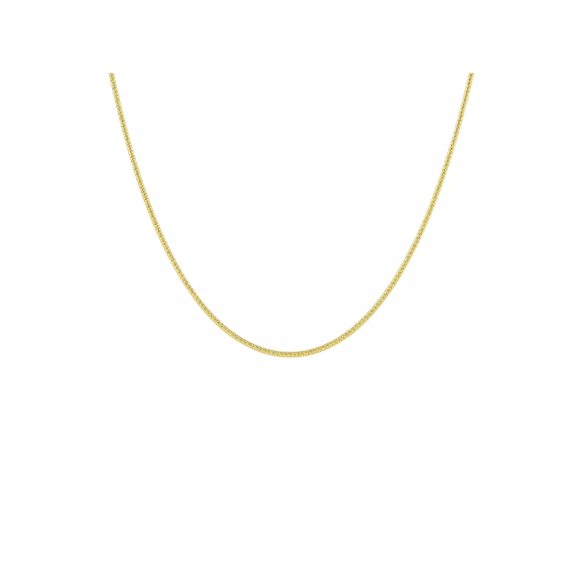 PRIMROSE 24k Gold Over Silver Snake Chain Necklace, Women's, Size: 16", Gold Tone Product Image