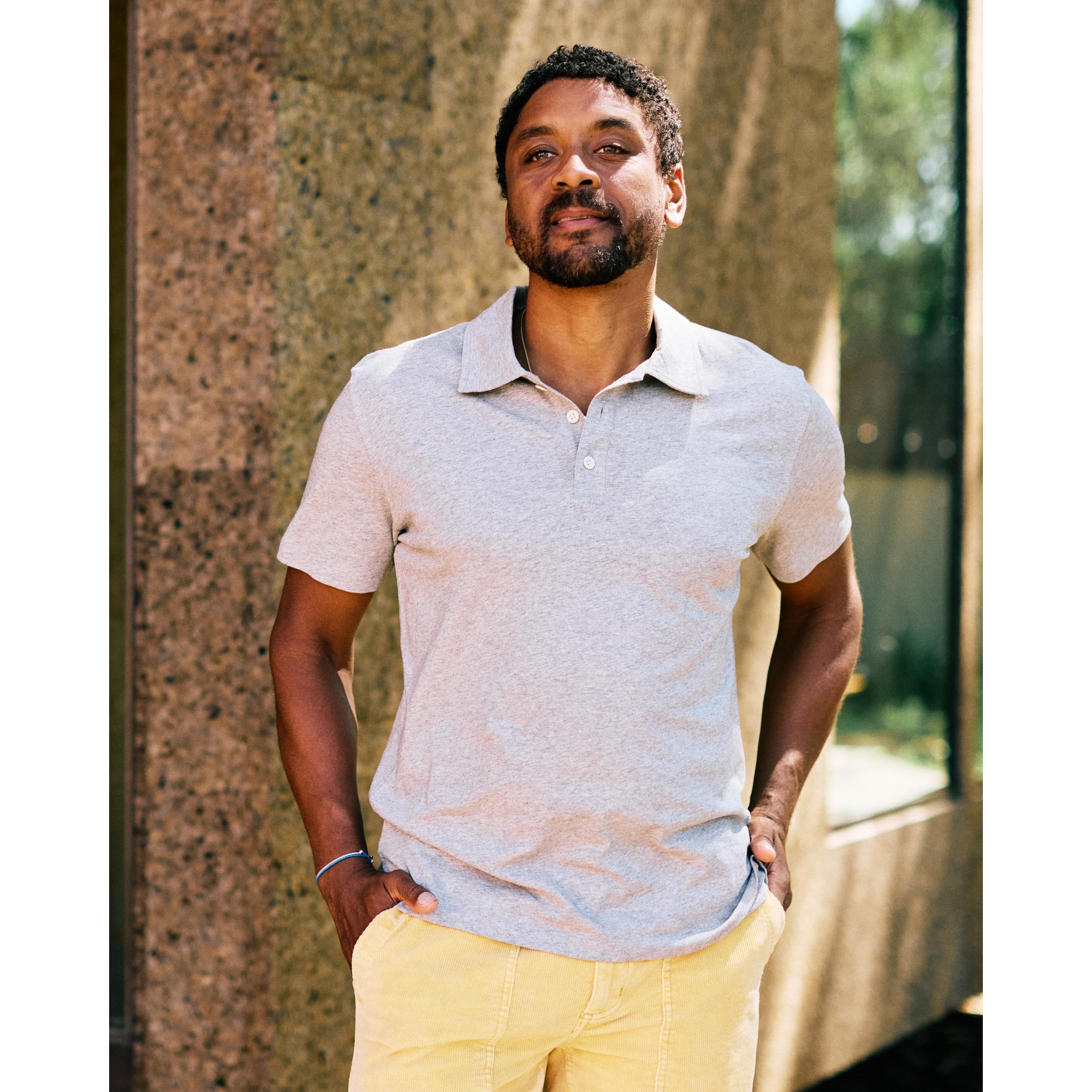 Cotton Hemp Polo Shirt Product Image