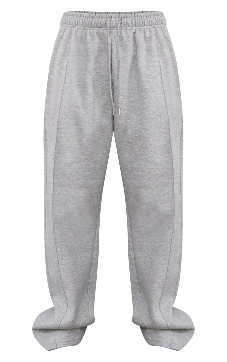 Ash Grey Basic Wide Leg Sweatpants Product Image