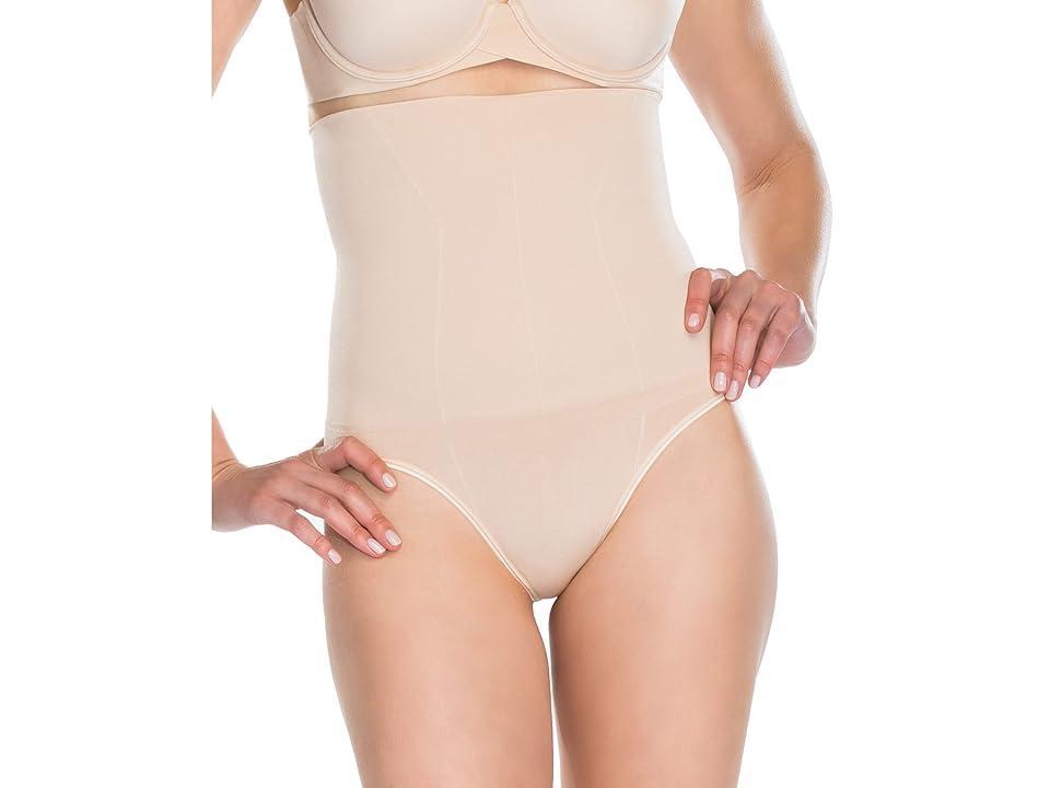 ASSETS by SPANX Womens Remarkable Results High-Waist Control Briefs - Light Beige L: Tummy & Waist Slimming Shapewear Product Image