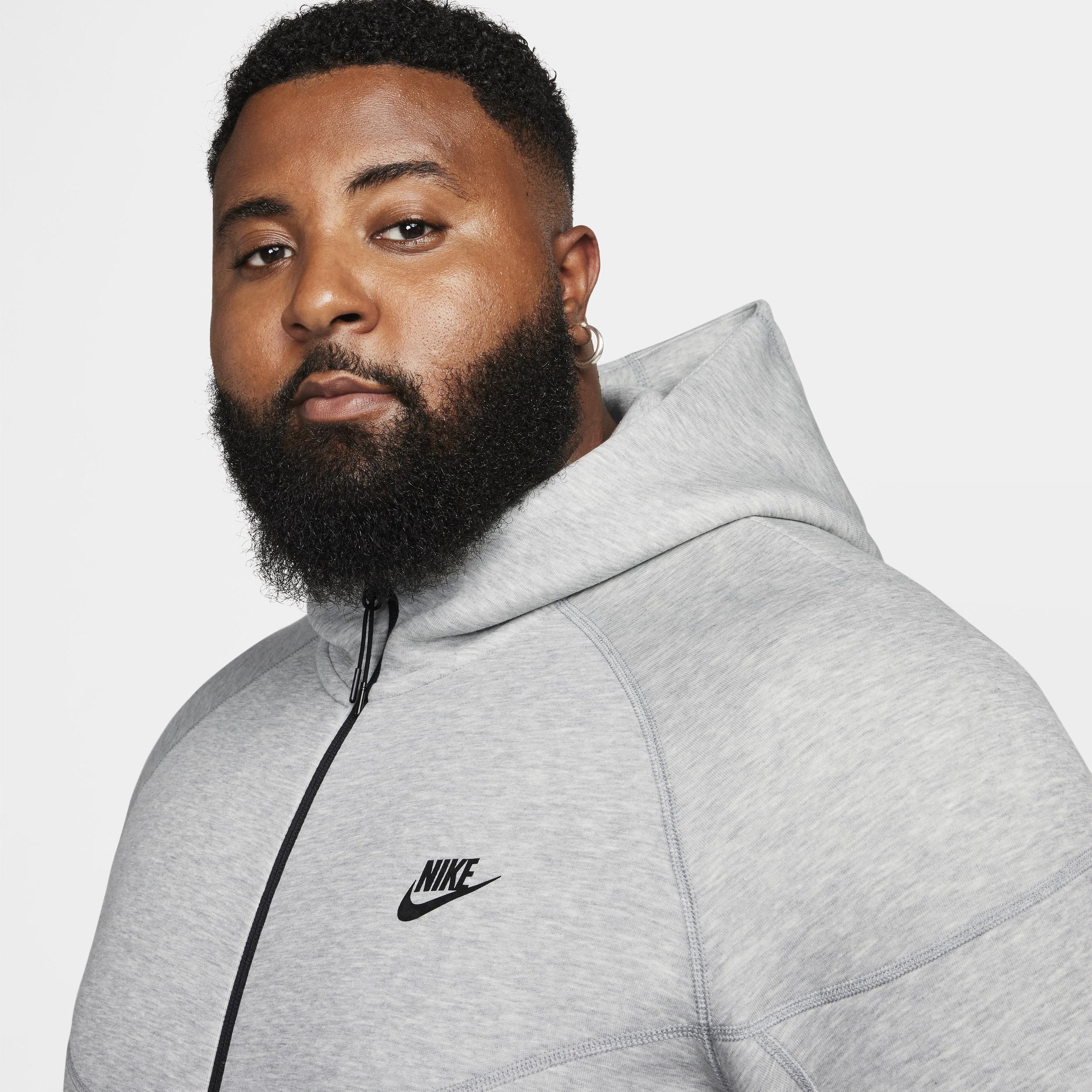 Nike Tech Fleece full zip hoodie in gray Product Image