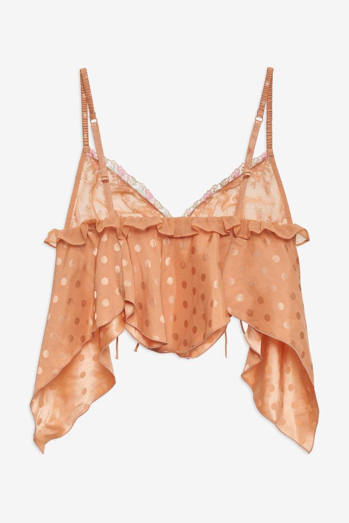 Glimmer Rosebud Thong Panty — Orange Product Image