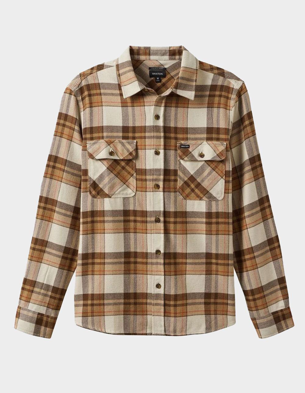 BRIXTON Bowery Mens Flannel - WHEAT Product Image