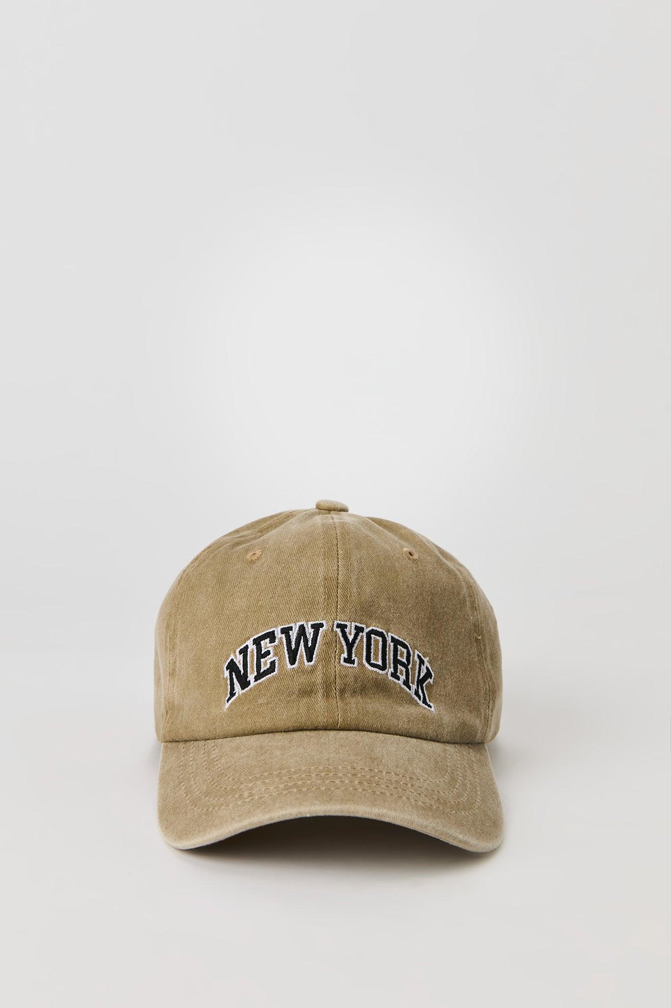 Embroidered Washed Baseball Hat Male Product Image