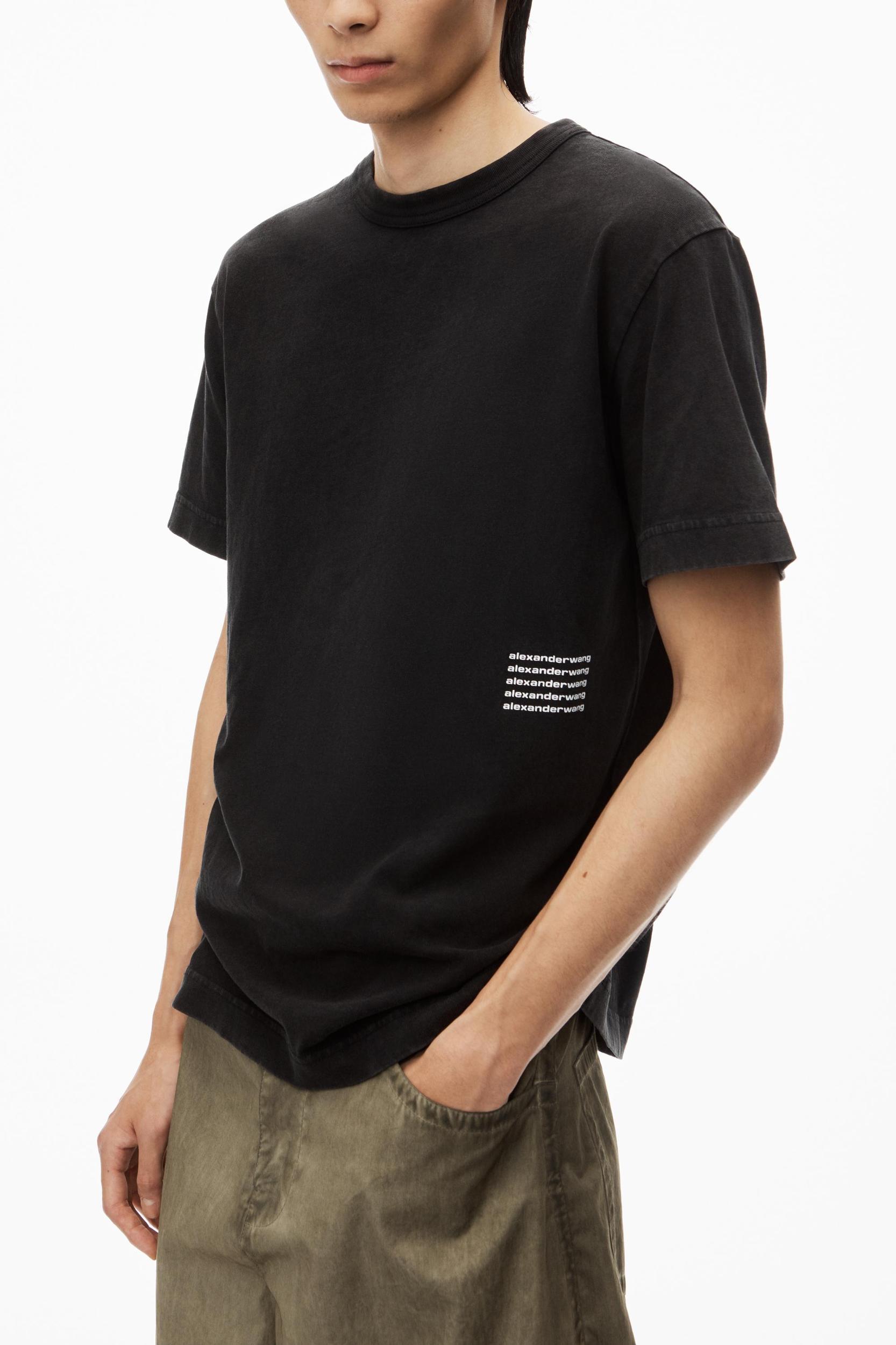 Unisex Acid Wash Tee In High Twist Jerseyâ  Product Image