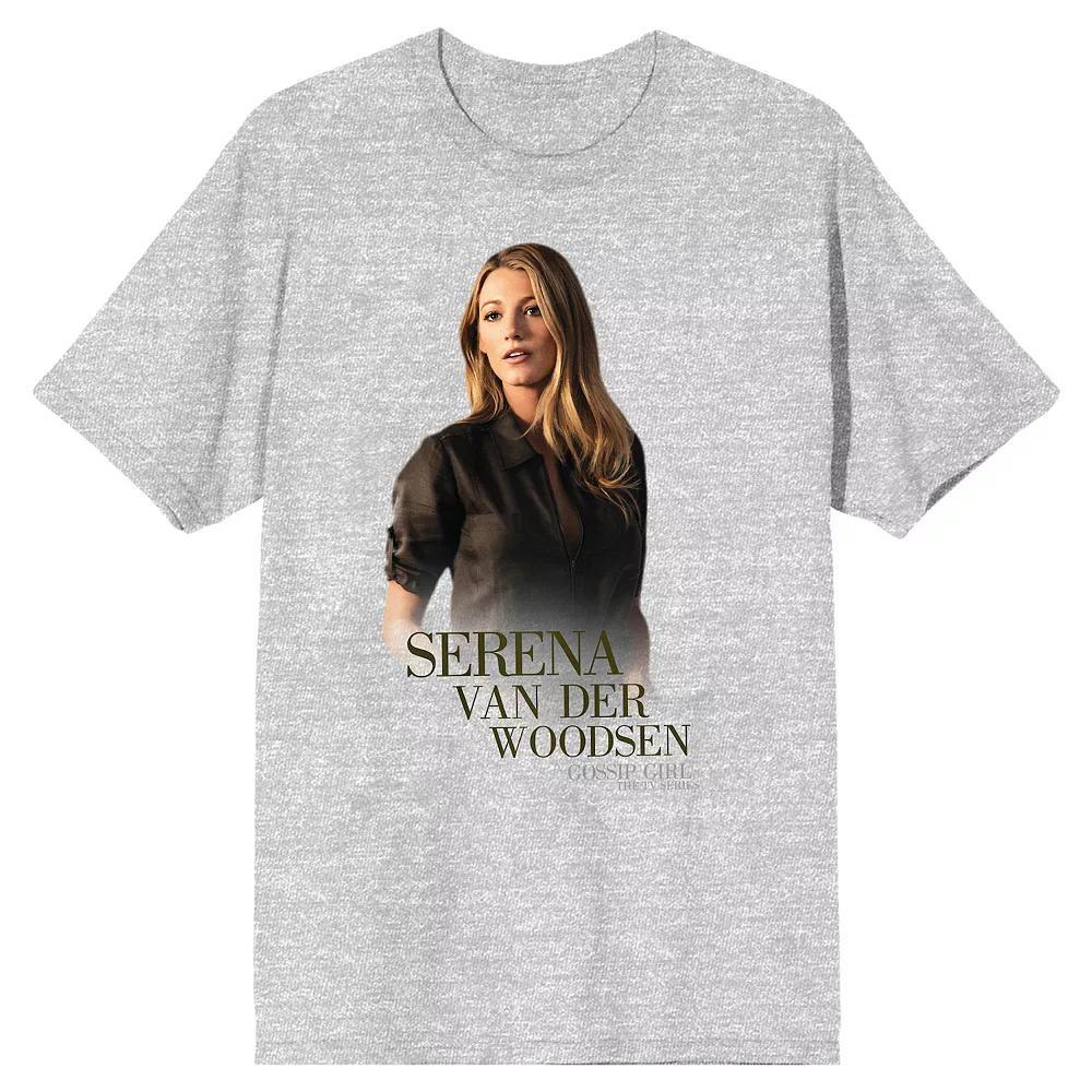 Men's Gossip Girl Serena Tee, Size: Medium, Grey Product Image