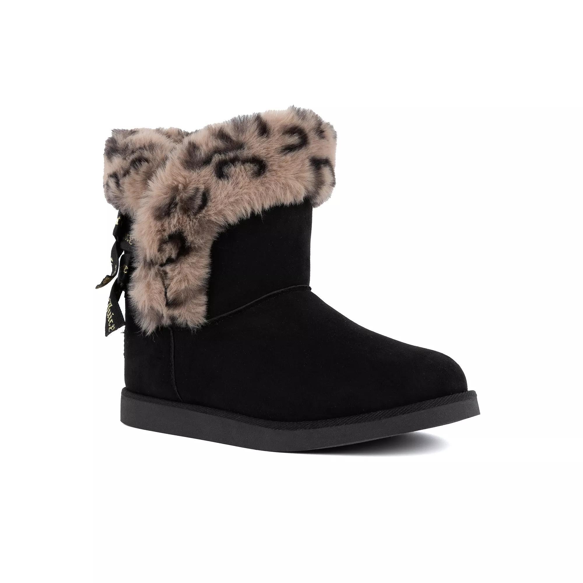 Juicy Couture King 2 Women's Cold Weather Boots, Size: 7, Black Leopard Product Image