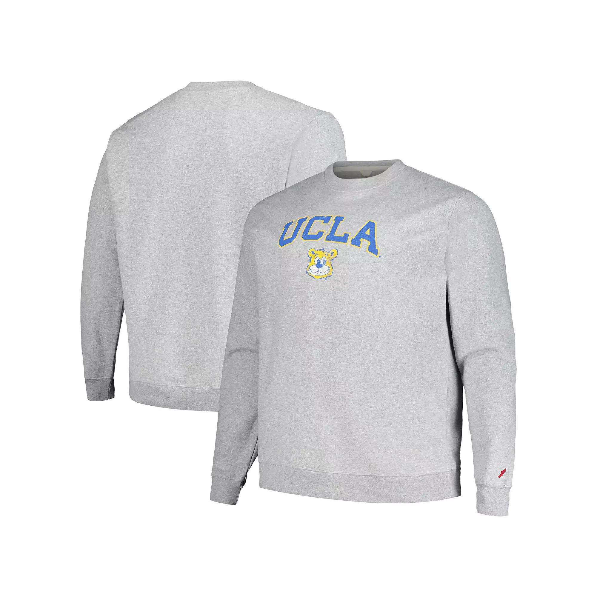 Men's League Collegiate Wear Heather Gray UCLA Bruins Tall Arch Essential Pullover Sweatshirt, Size: Medium, Grey Product Image