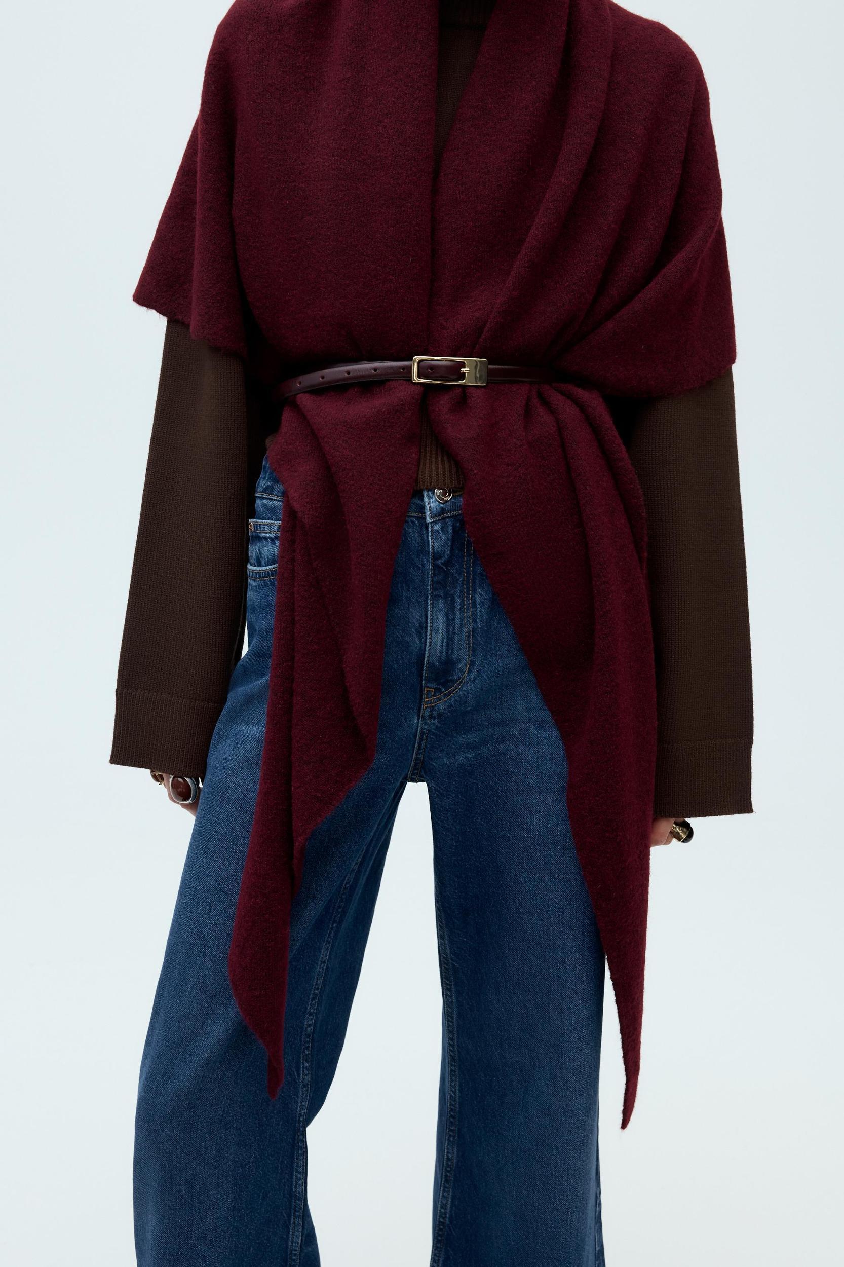 TRIANGULAR KNIT SHAWL Product Image