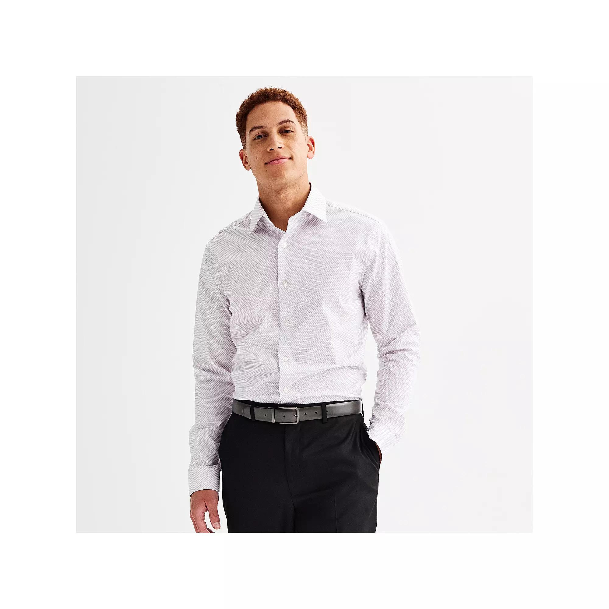 Mens Apt. 9 Premier Flex Regular-Fit Dress Shirt Blue Paisley Product Image