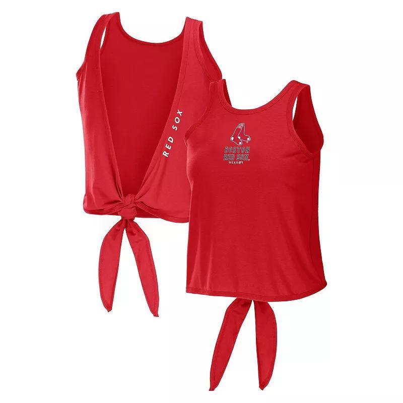 Womens WEAR by Erin Andrews Boston Sox Open Back Twist Tie Tank Top Product Image