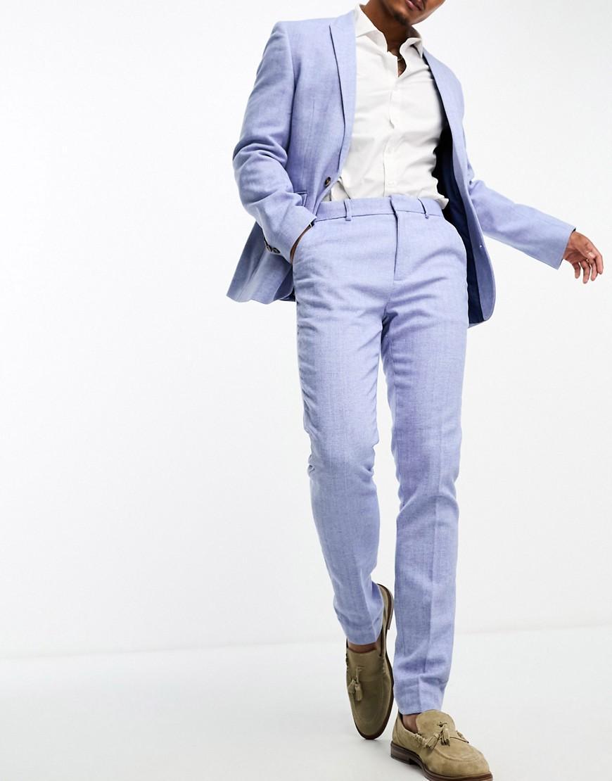 ASOS DESIGN skinny wool mix suit pants Product Image