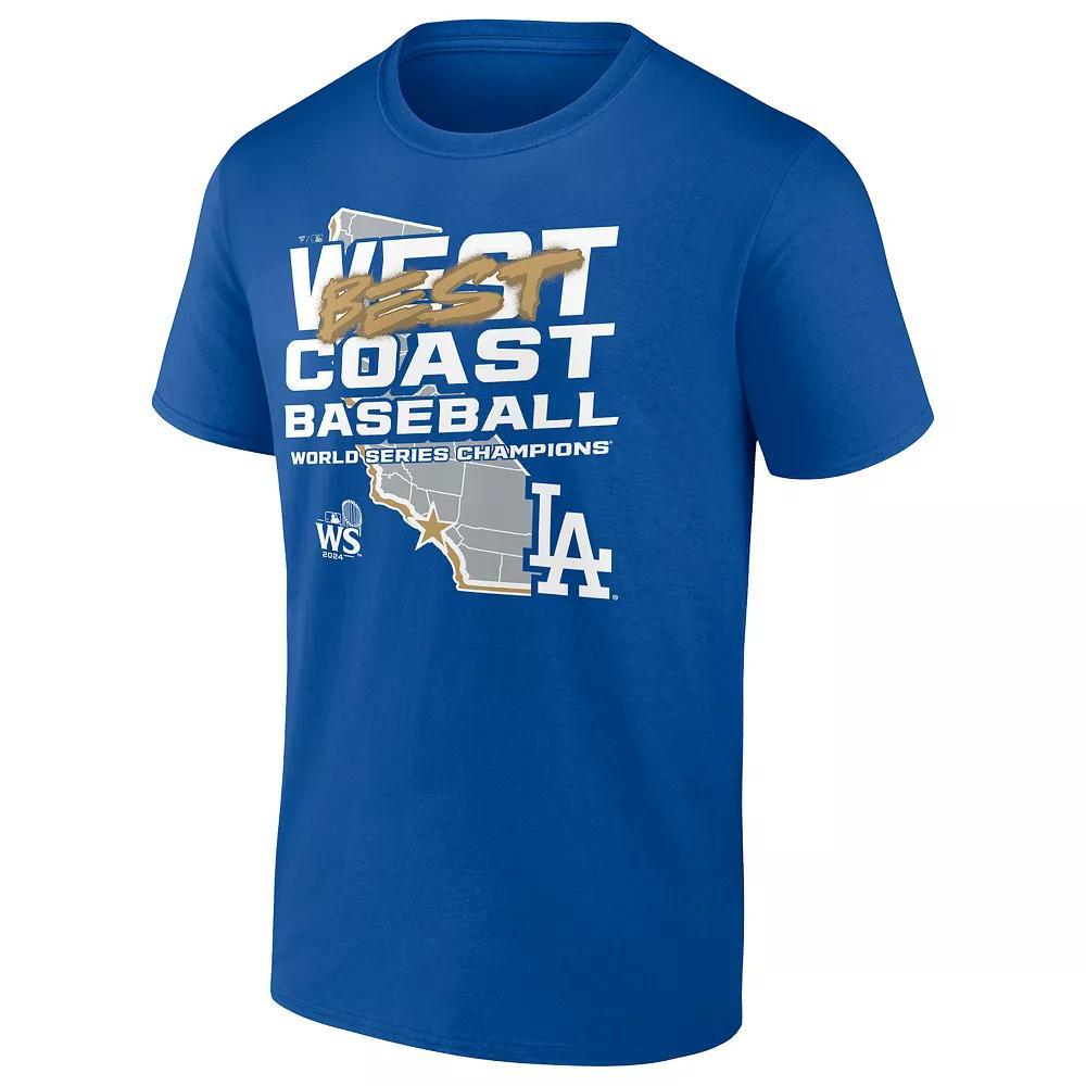 Men's Los Angeles Dodgers MLB 2024 World Series Champions Hometown Shut Out T-Shirt, Size: XL, Blue Product Image