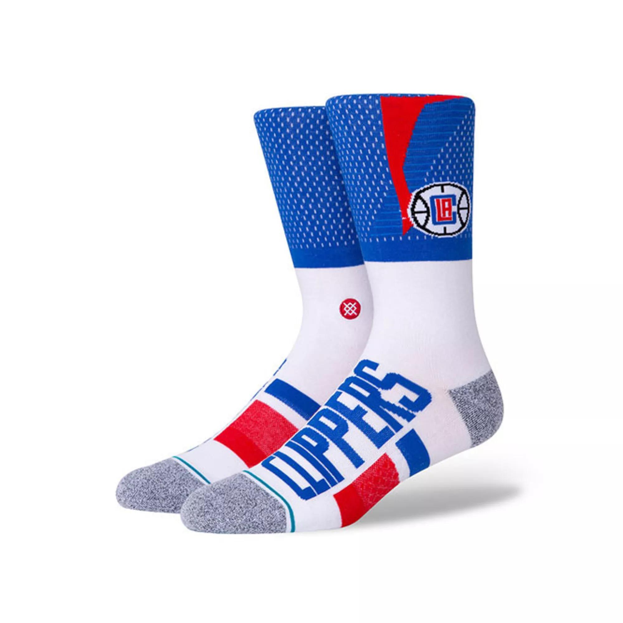 Men's Stance LA Clippers Shortcut 2 Crew Socks, Size: Large, Blue Product Image