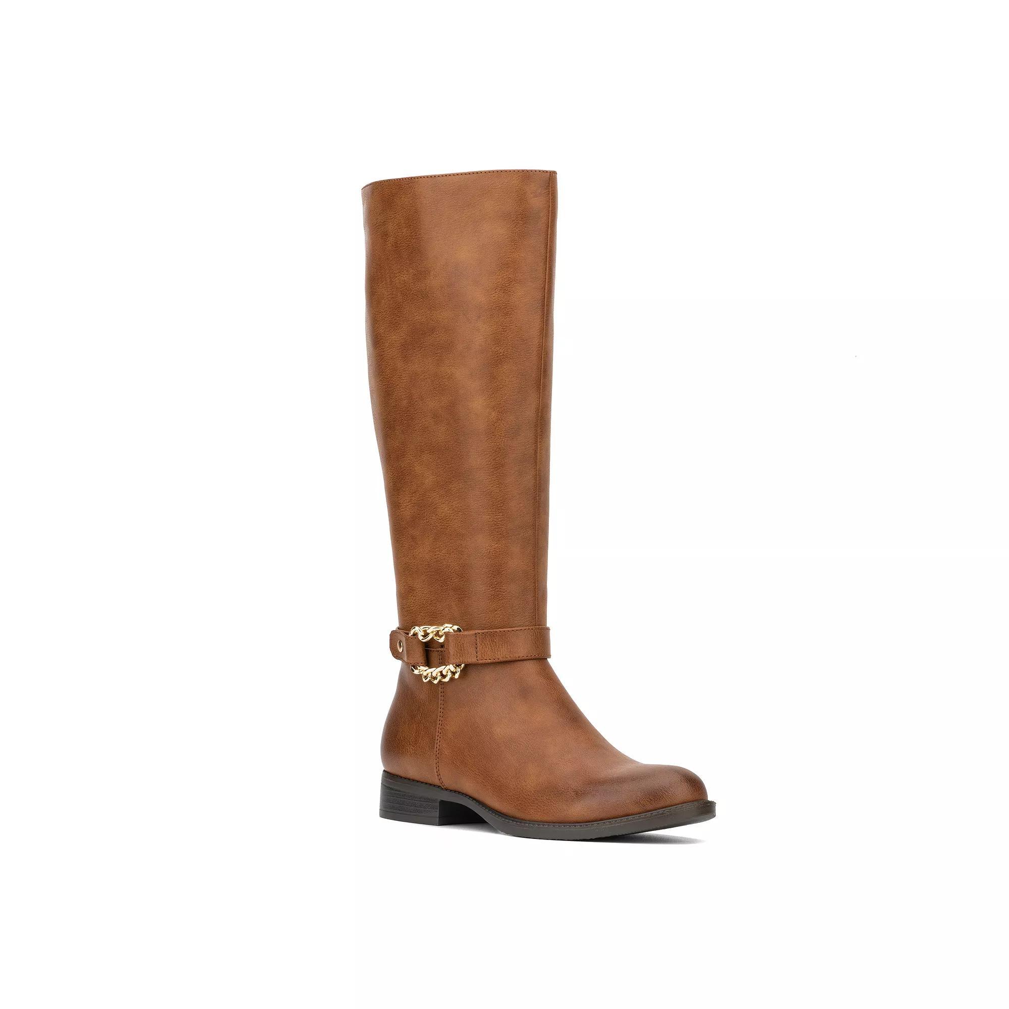 New York & Company Eliza Womens Knee-High Boots Red Product Image