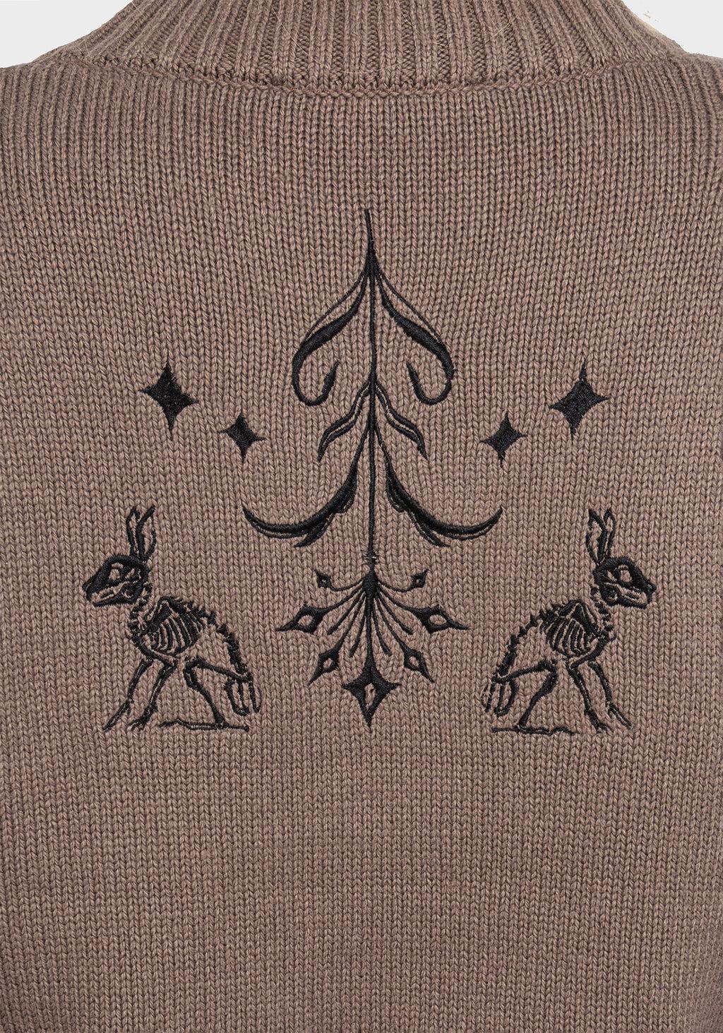 Hester Embroidered Knit Cardigan Product Image