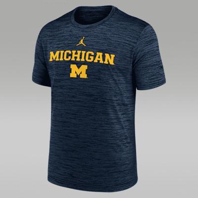 Men's Michigan Sideline Velocity Jordan Brand Dri-FIT College T-Shirt Product Image