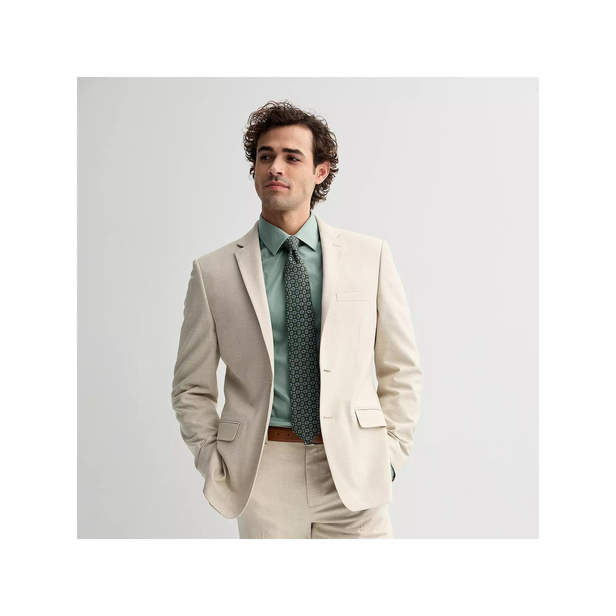 Mens Apt. 9 Premier Flex Performance Extra-Slim Washable Suit Jacket White Solid Product Image