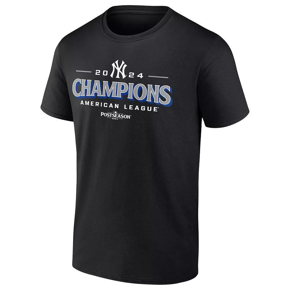 Men's Fanatics New York Yankees MLB 2024 American League Champions Post Season Roster T-Shirt, Size: Medium, Black Product Image