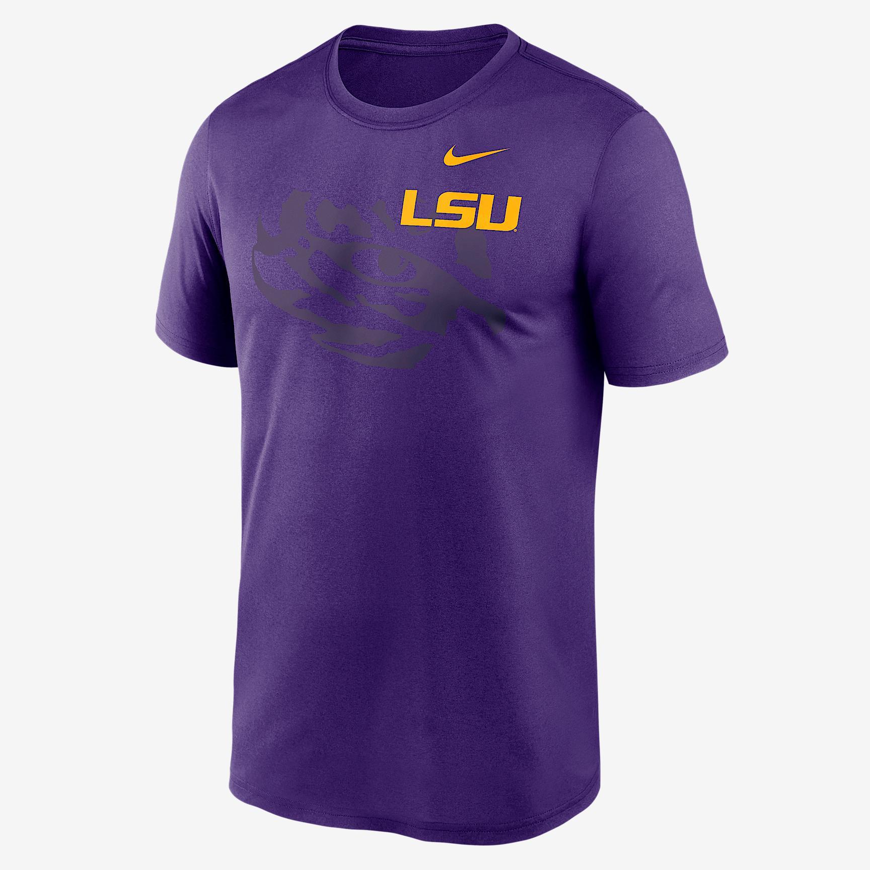 LSU Campus Legend Shadow Logo Nike Men's Dri-FIT College T-Shirt Product Image