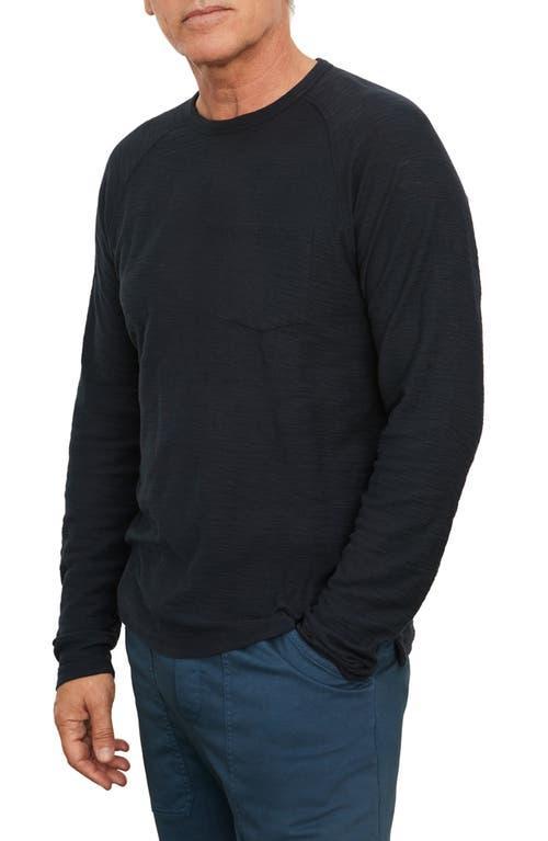 Mens Cotton Long Sleeve Pocket Crew T-Shirt, Coastal Blue, Size S Vince Product Image