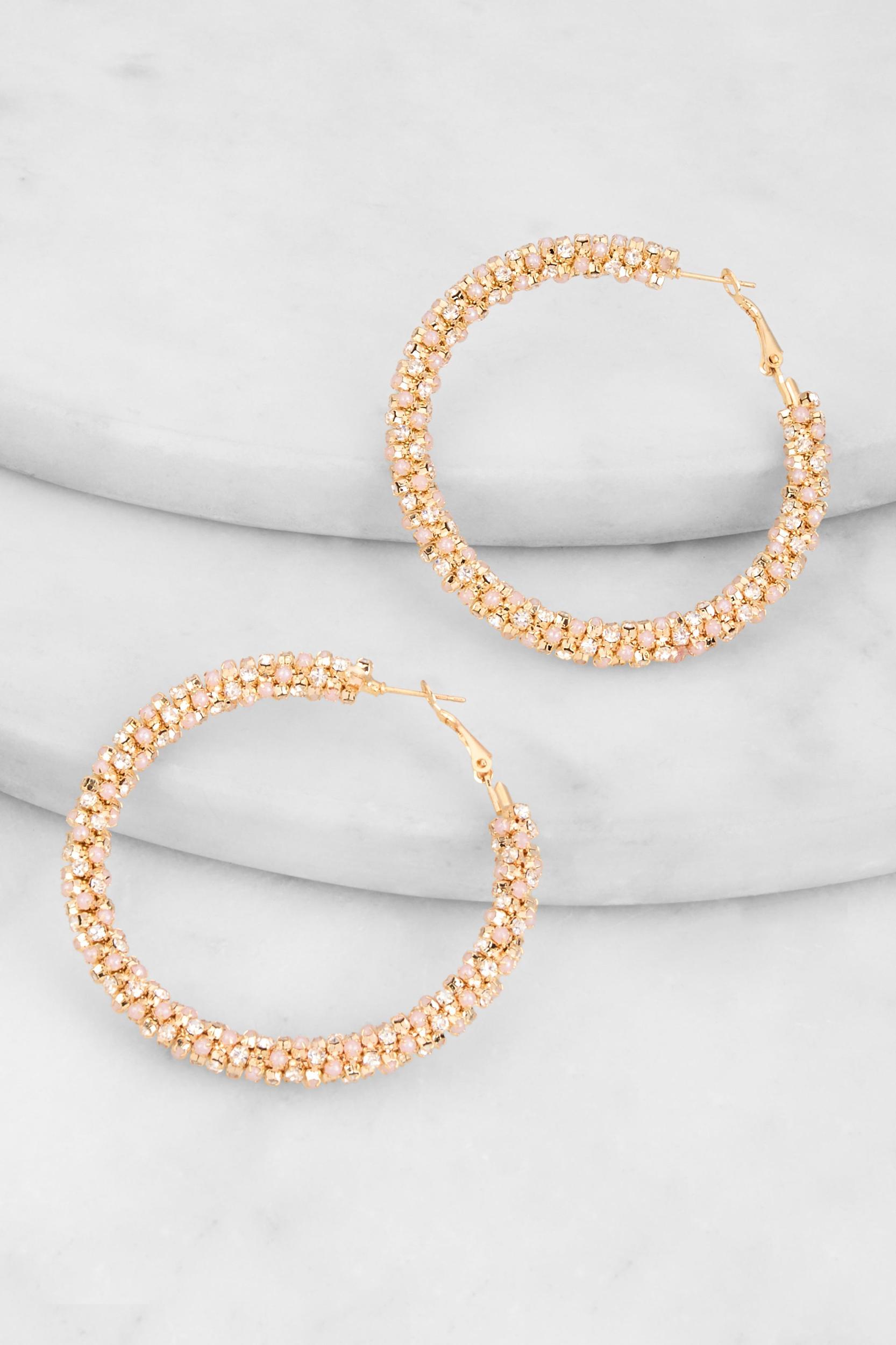 Assorted Rhinestone Metallic Rings Set of 15 Female Product Image