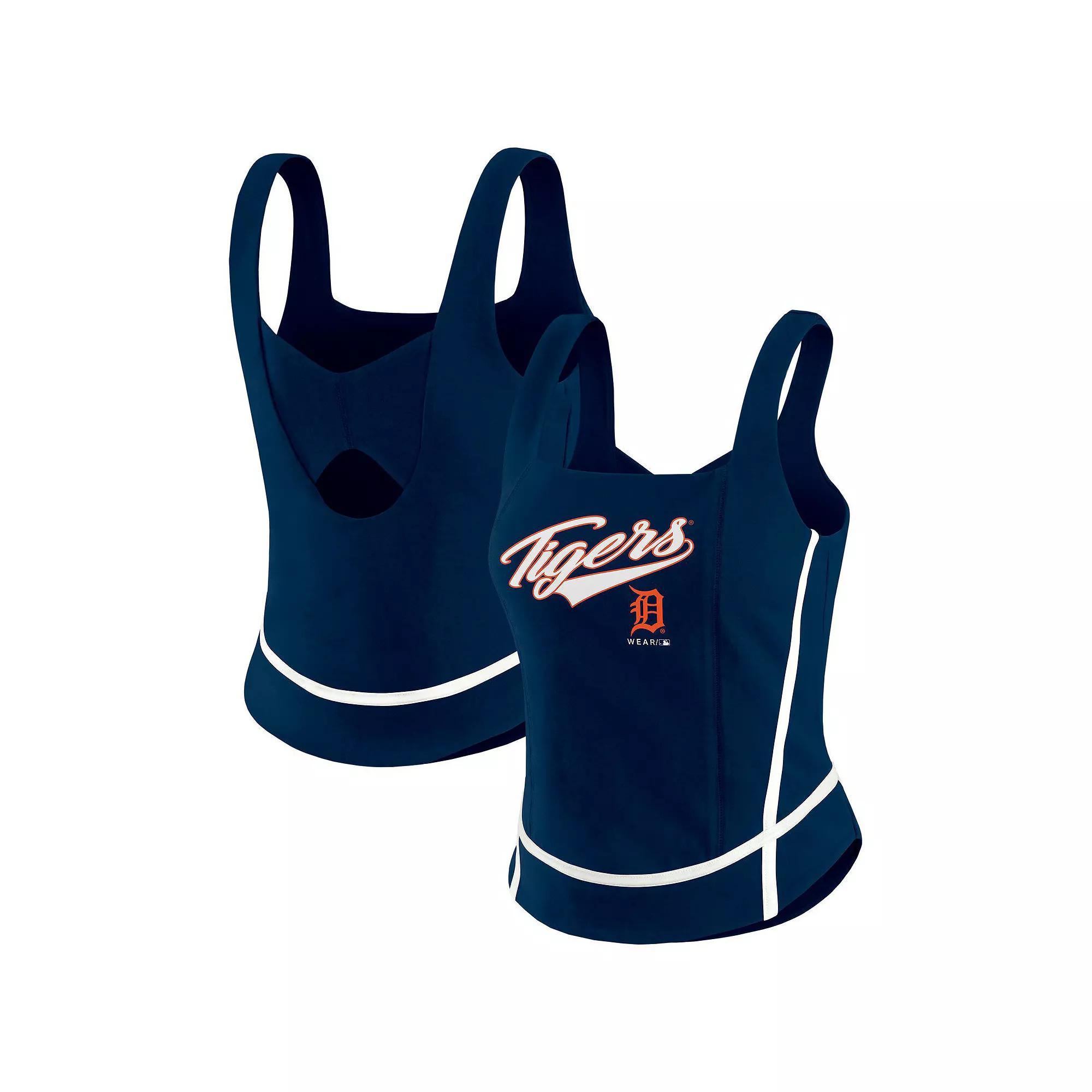Women's WEAR by Erin Andrews Royal Buffalo Bills Square Neck Tank Top, Size: XS, Blue Product Image