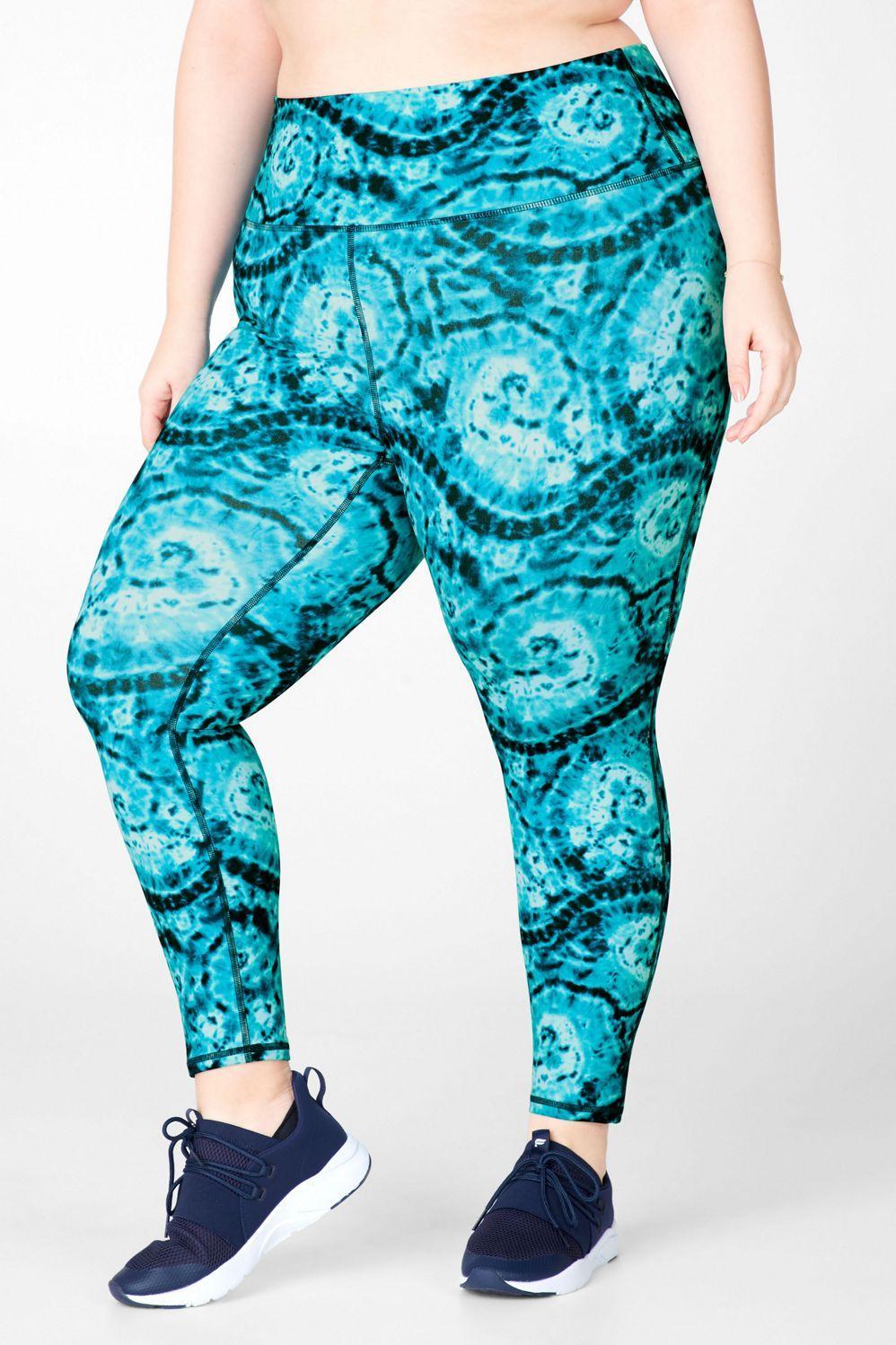 Fabletics Define High-Waisted 7/8 Legging Womens blue plus Size 4X Product Image