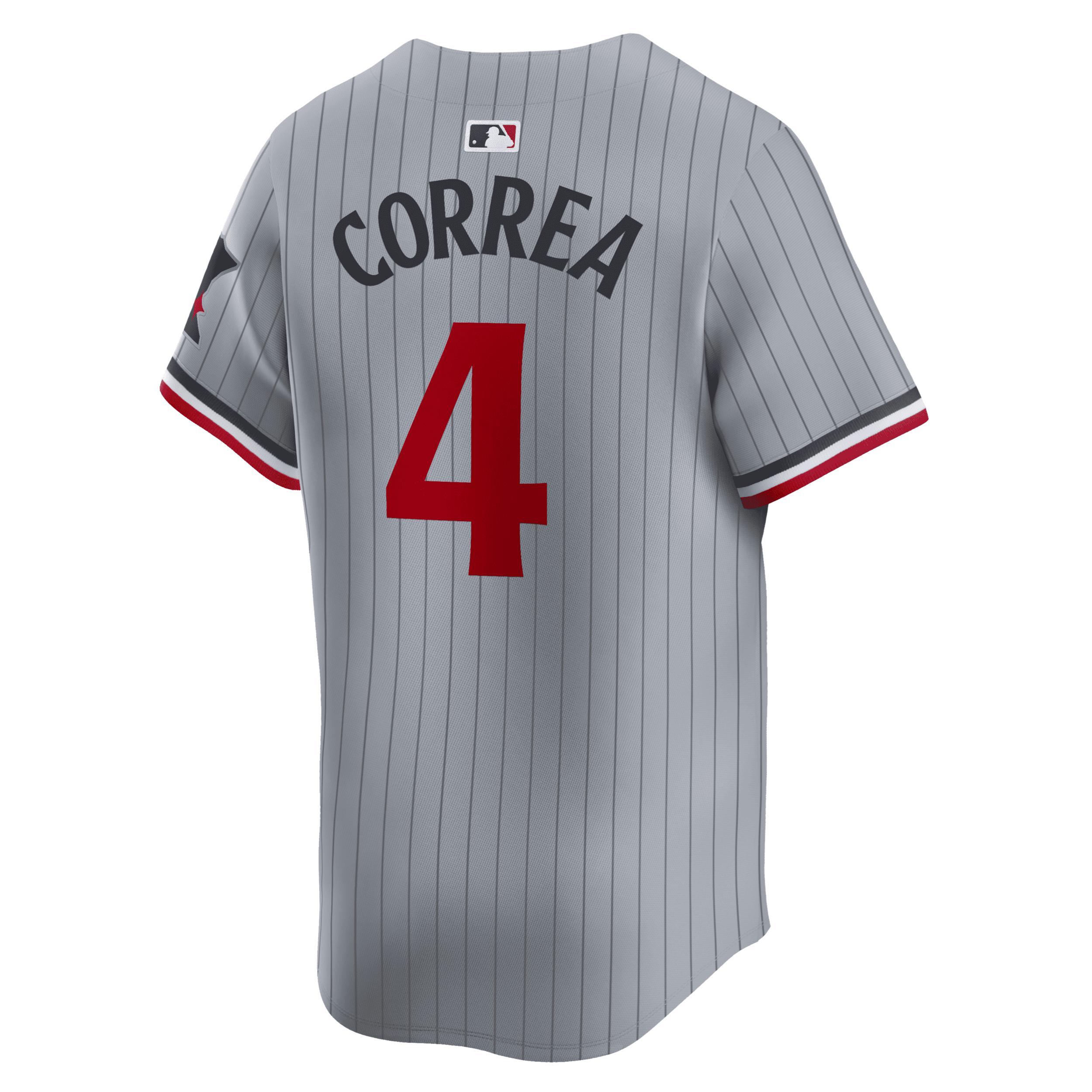 Men's Nike Carlos Correa Gray Minnesota Twins Road Limited Player Jersey, Size: Small, Grey Product Image