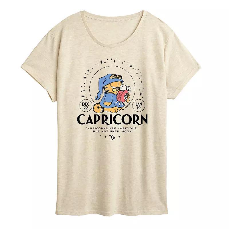 Womens Garfield Capricorn Graphic Tee Product Image