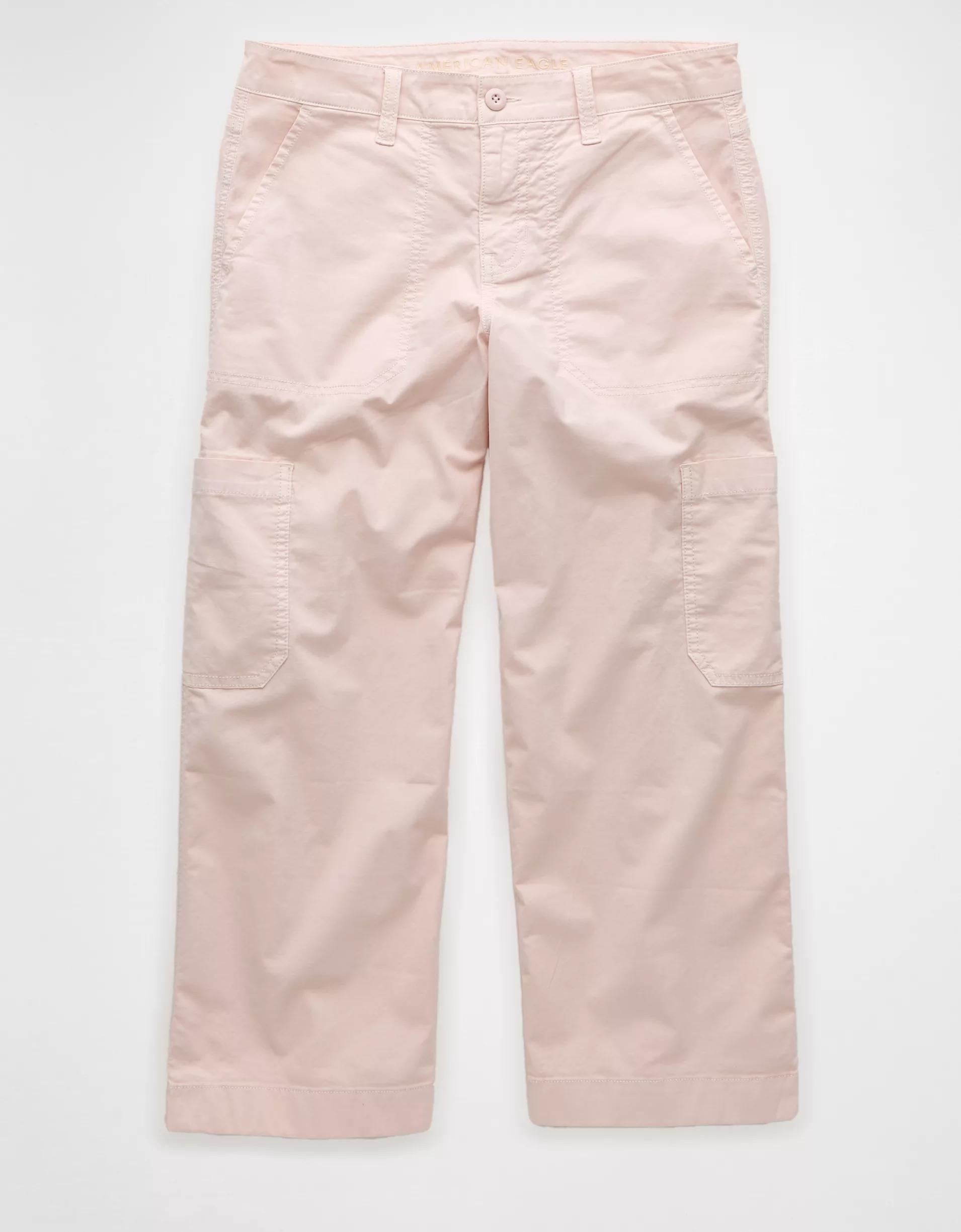AE Stretch Low-Rise Straight Crop Pant Product Image