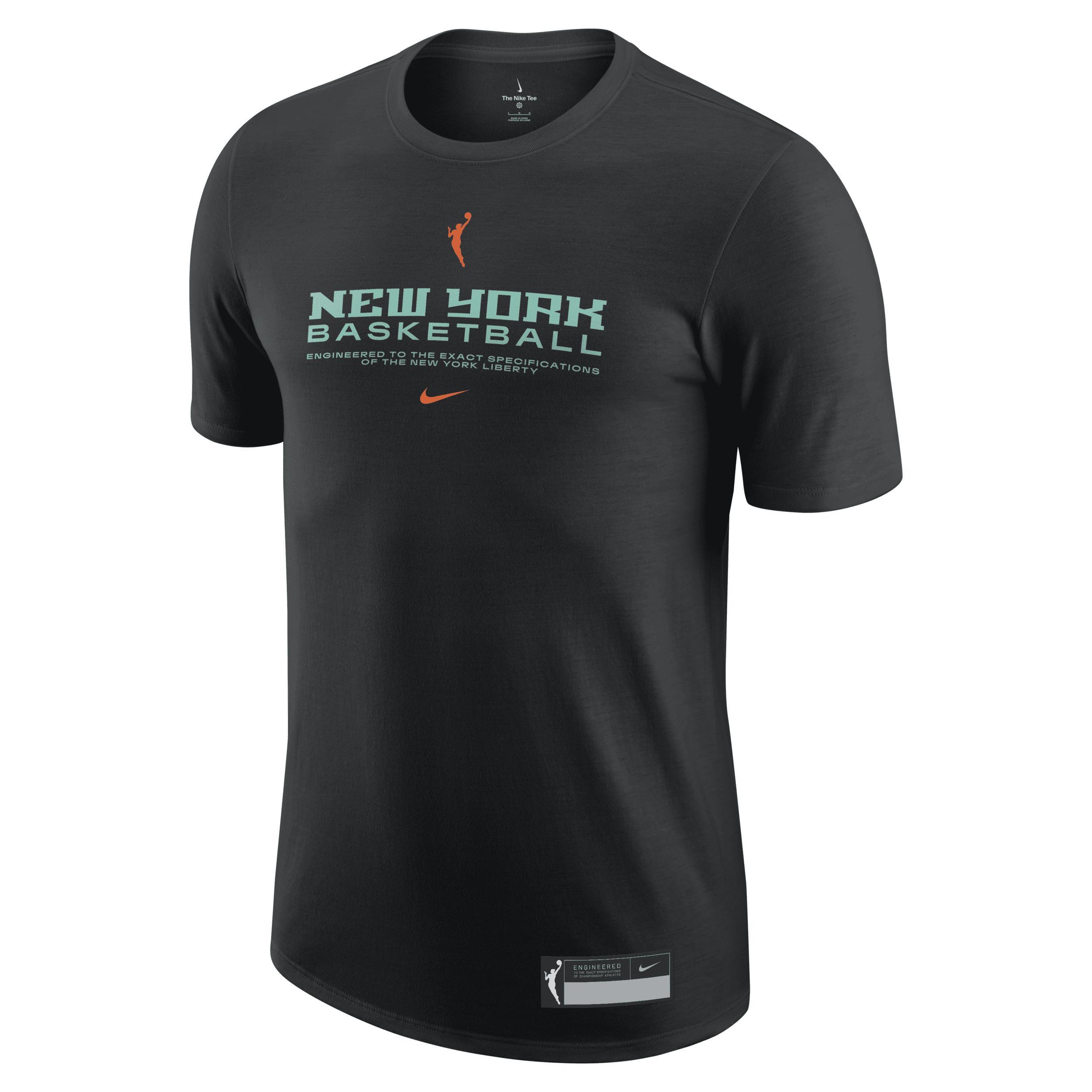 Men's Nike  Black New York Liberty On Court Legend Essential Practice T-Shirt, Size: XL, Nyl Black Product Image
