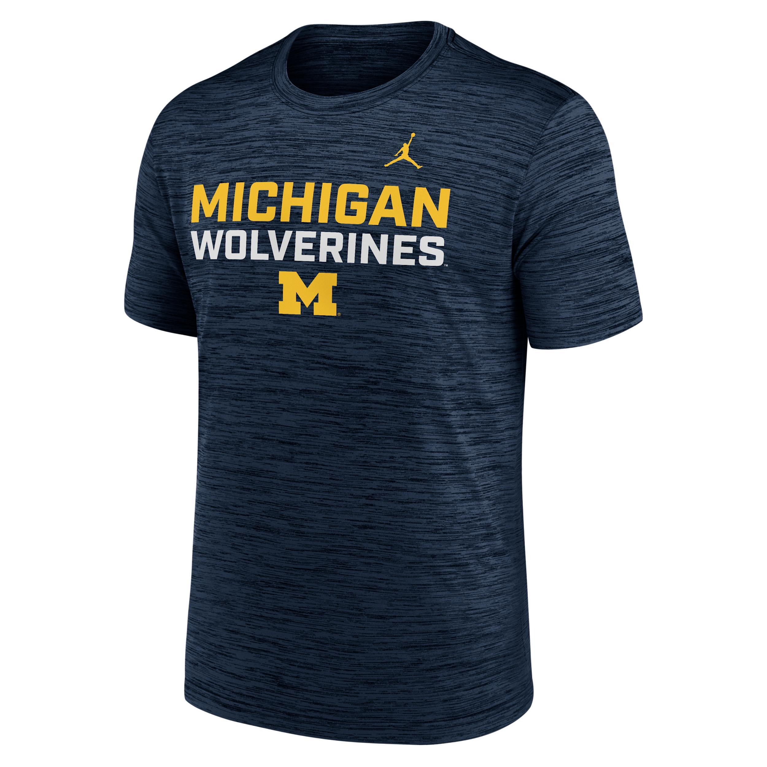 Michigan Campus Center Stack Velocity Nike Men's Dri-FIT College T-Shirt Product Image