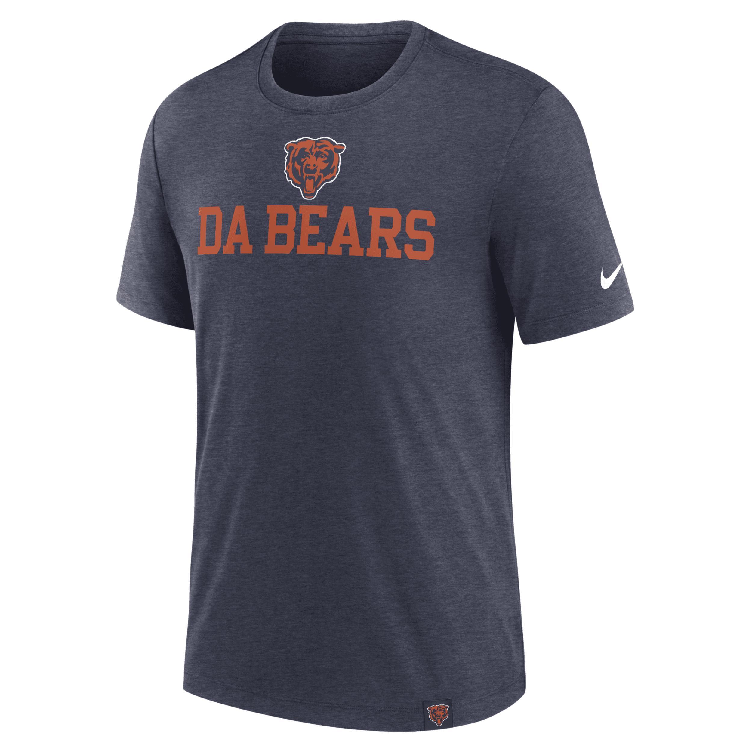 Men's Nike Black Atlanta Falcons Overlap Lockup Tri-Blend T-Shirt, Size: 4XL Product Image