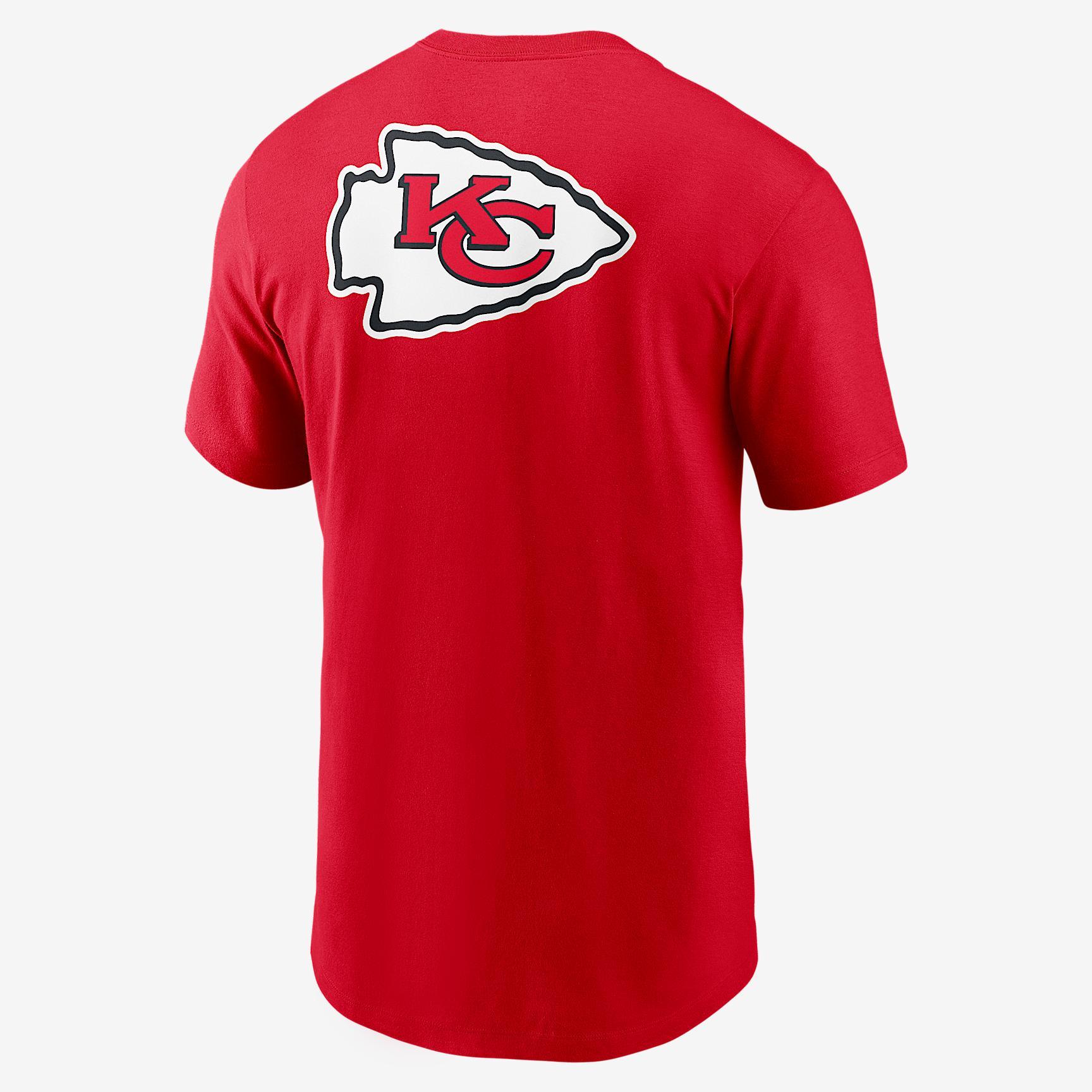 Kansas City Chiefs Rewind Front And Back Hit Essential Nike Men's NFL T-Shirt Product Image