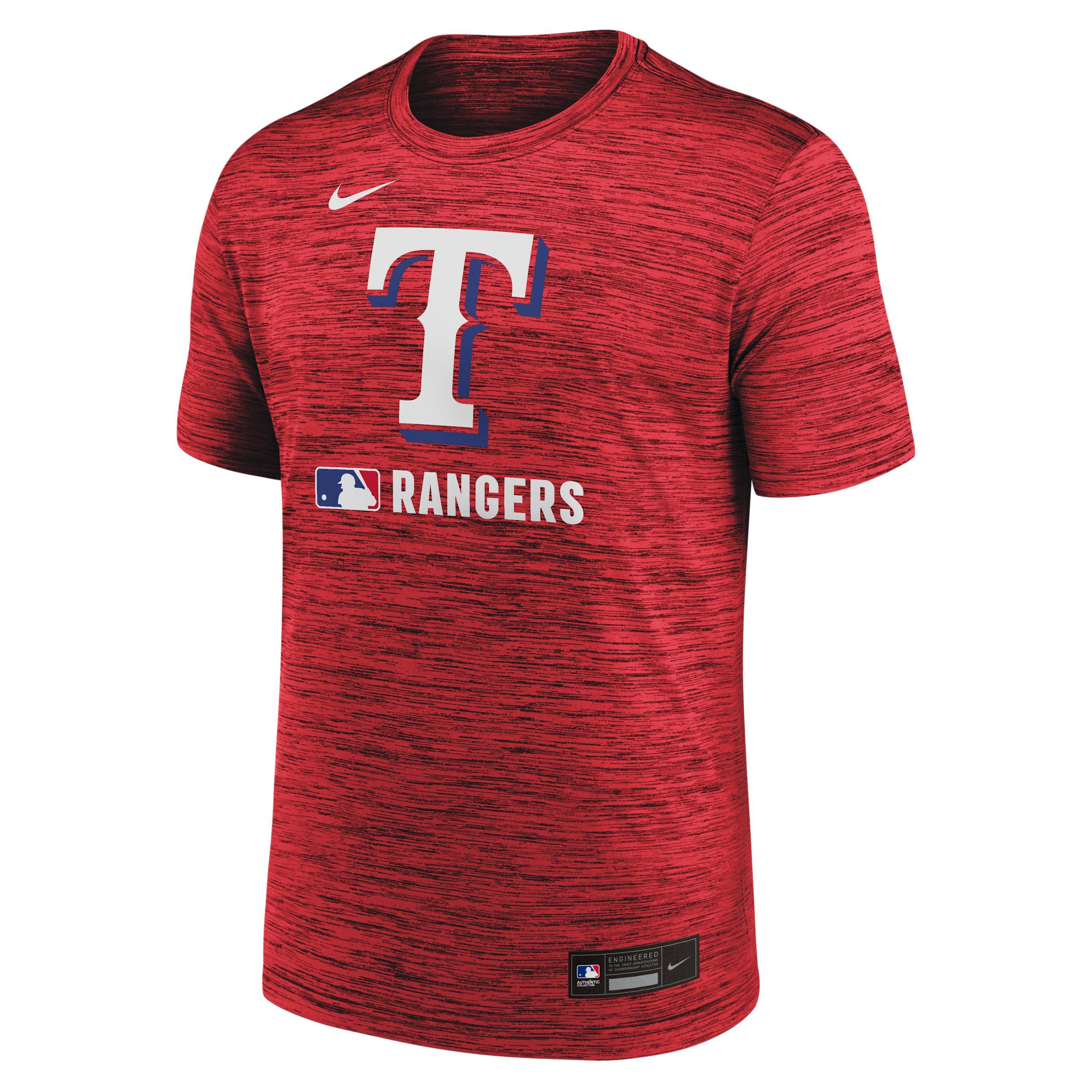 Texas Rangers Authentic Collection Velocity Nike Men's Dri-FIT MLB T-Shirt Product Image