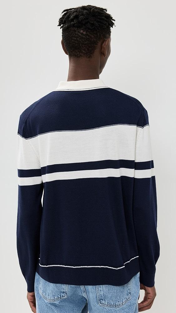 SIMKHAI Louis Striped Polo Sweater | Shopbop Product Image