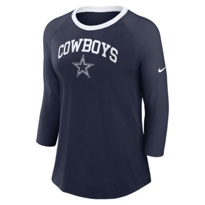 Dallas Cowboys Nike Women's NFL 3/4-Sleeve T-Shirt Product Image