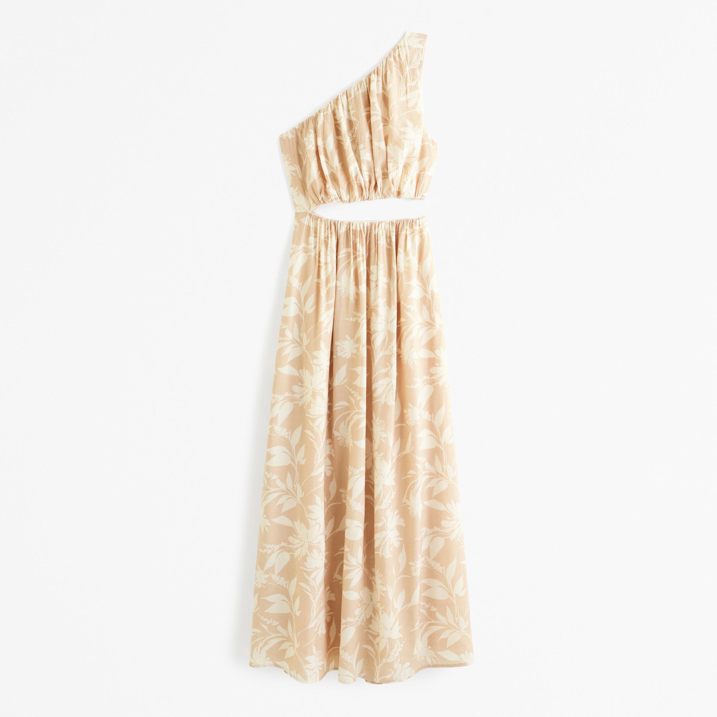 One-Shoulder Cutout Midi Dress Product Image