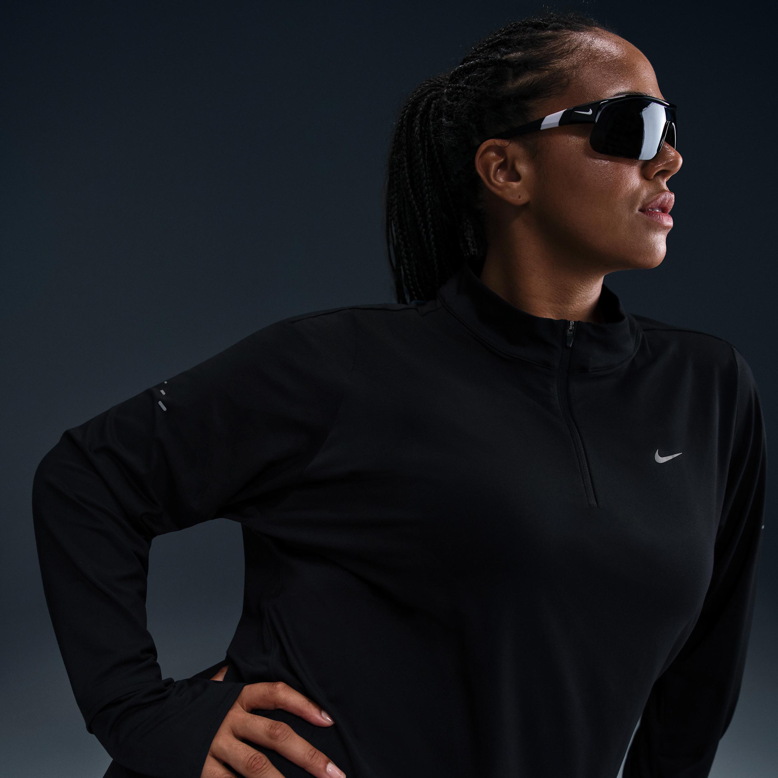 Nike Women's Swift Dri-FIT UV 1/4-Zip Running Top (Plus Size) Product Image