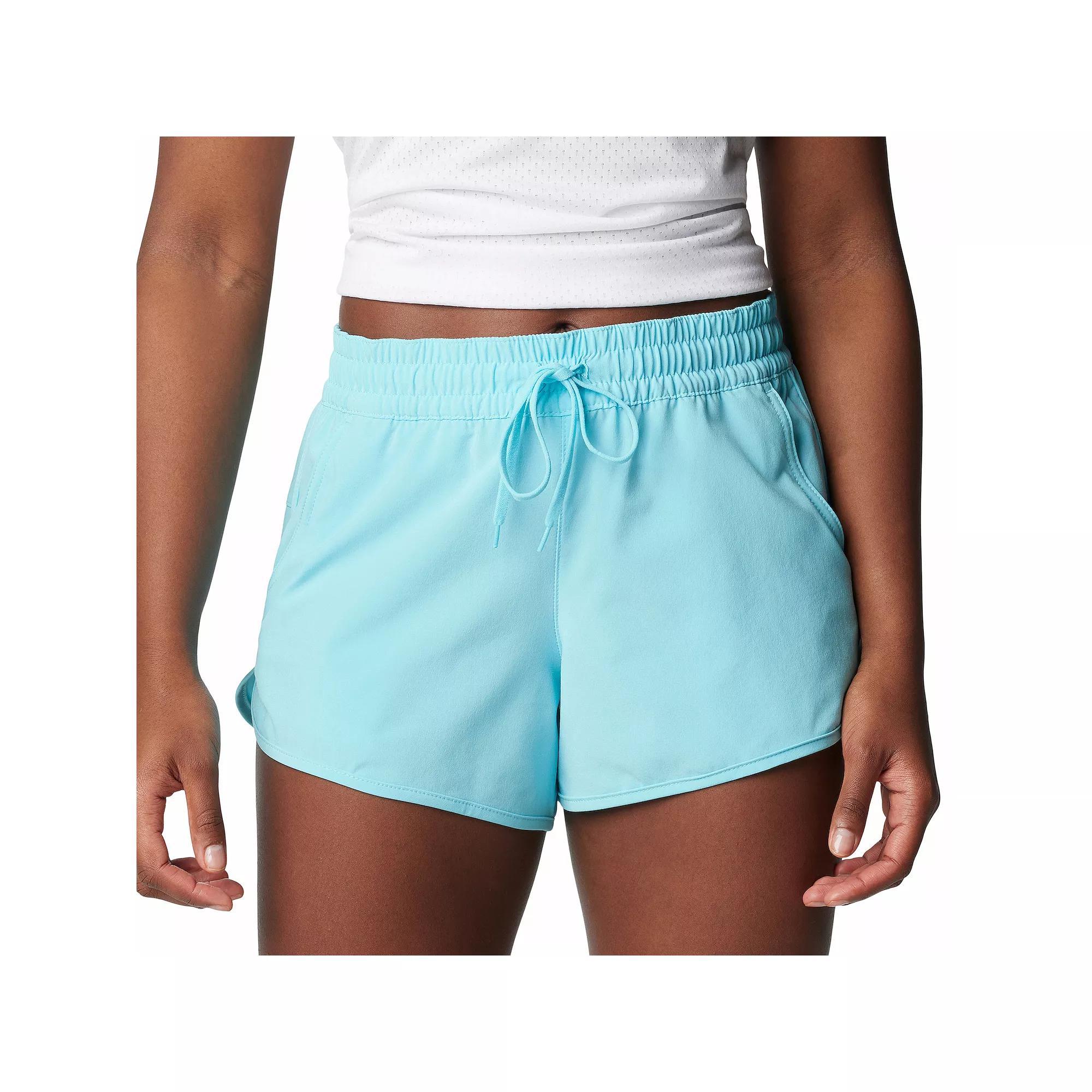 Women's Columbia Bogota Bay 4-Way Stretch Shorts, Size: Medium, Aquamarine Product Image