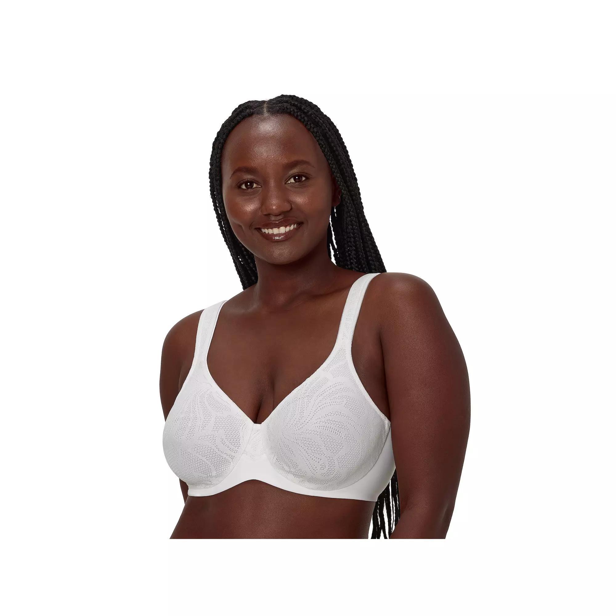Bali®'s Coolest Smoothing Underwire Minimizer Bra DF4584, Women's, Size: 42 C, White Lace Product Image