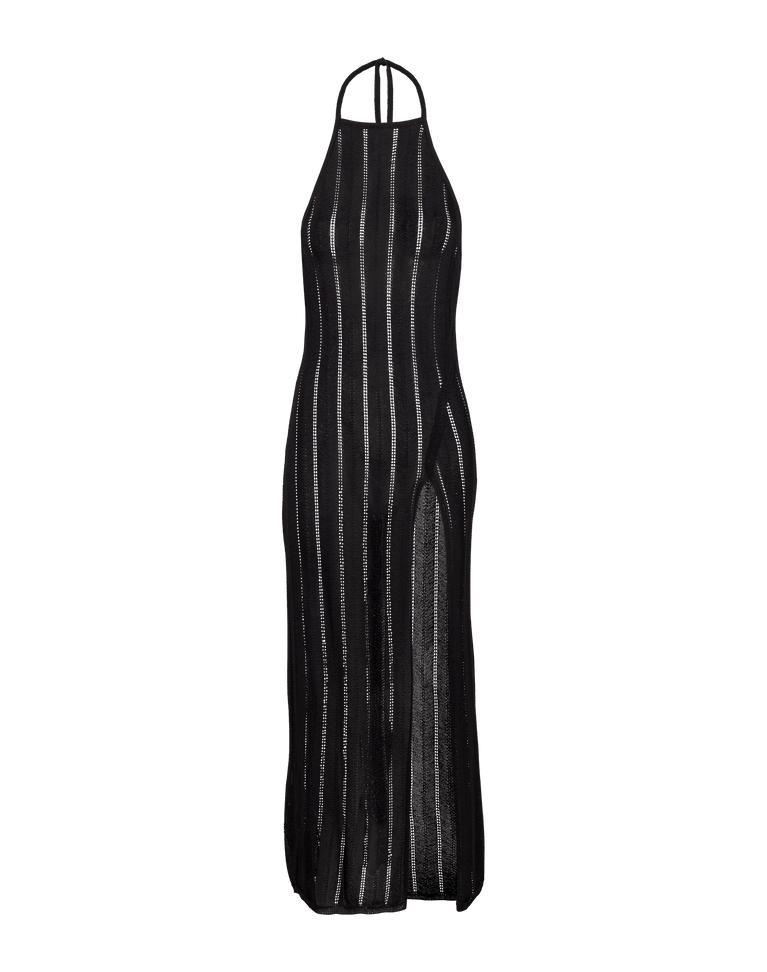 Knit Vis Long Cover Up - Black Product Image