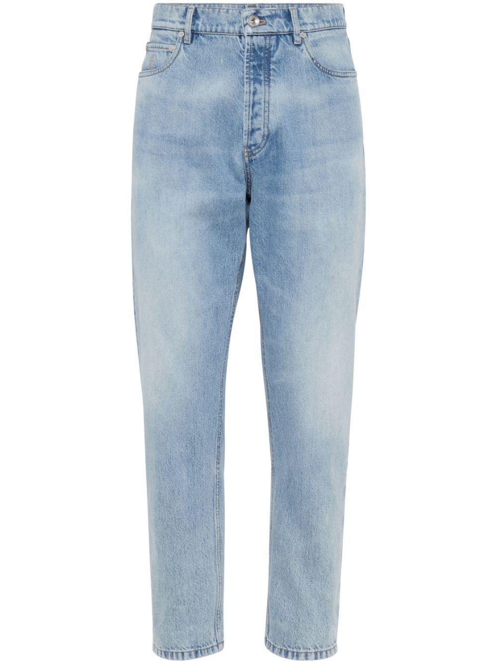 BRUNELLO CUCINELLI Slim-cut Denim Jeans In Blue Product Image