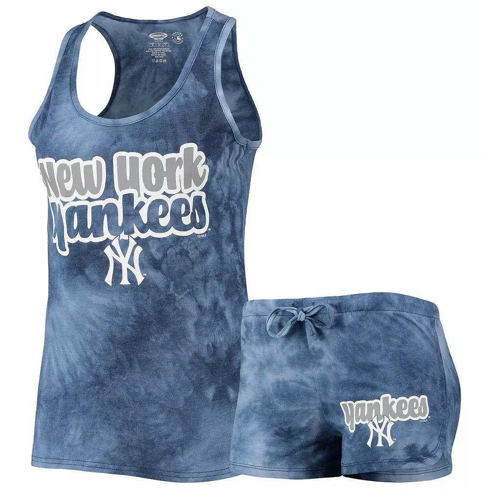 Women's Concepts Sport Navy New York Yankees Billboard Racerback Tank Top & Shorts Set, Size: XL, Blue Product Image